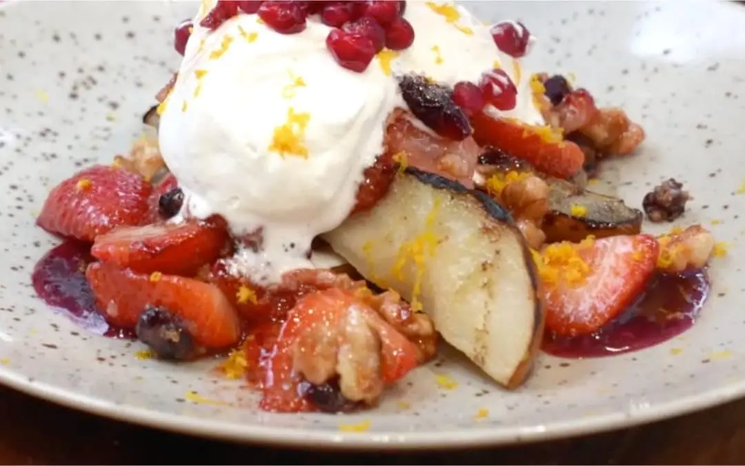 Grilled Pears & Strawberries
