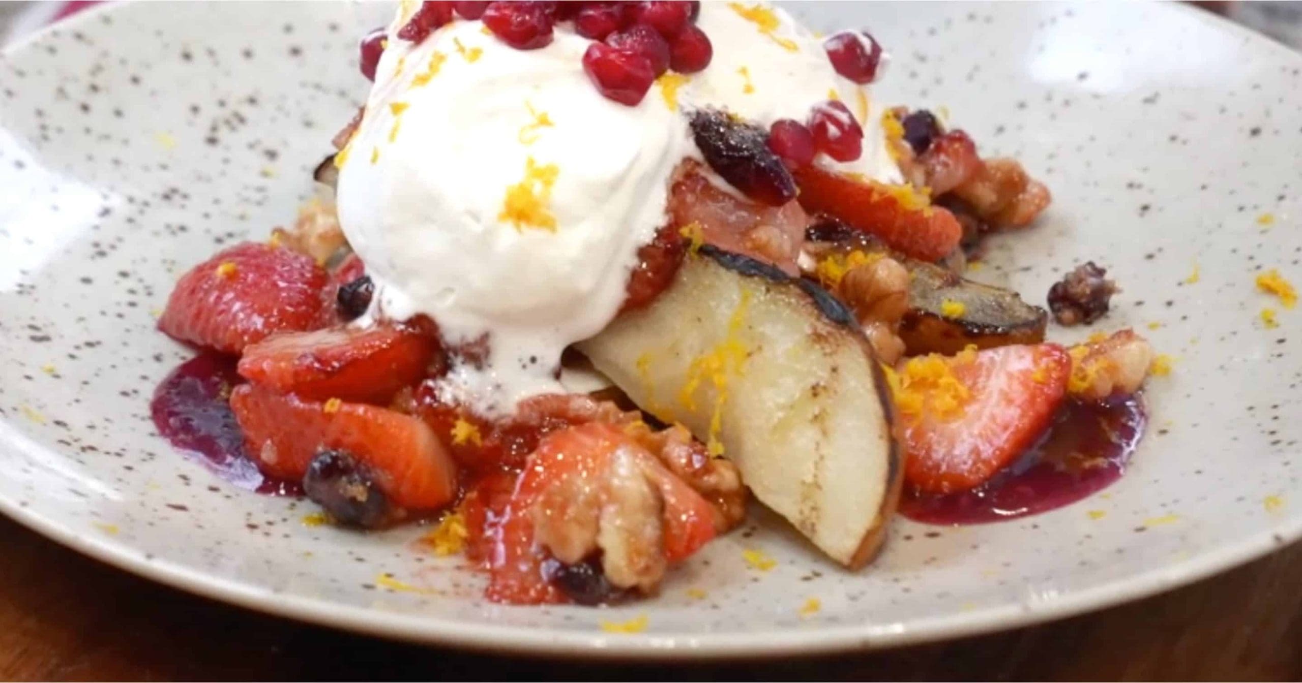 Grilled Pears & Strawberries