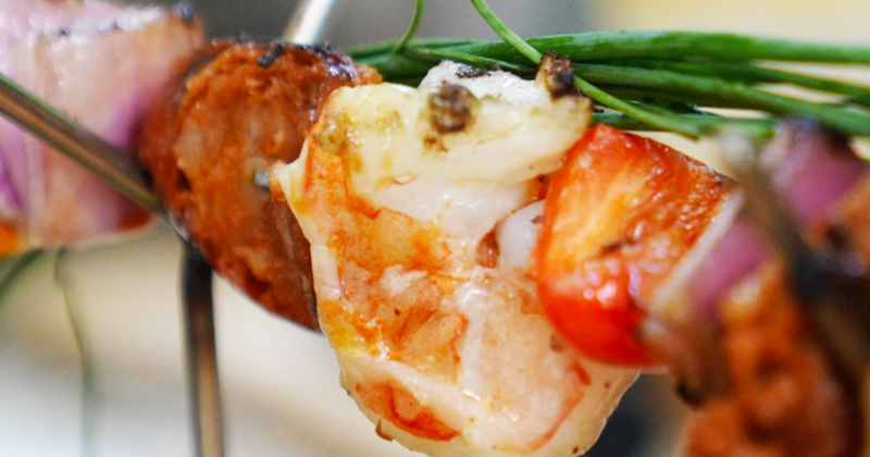 Shrimp & Chorizo Kabobs